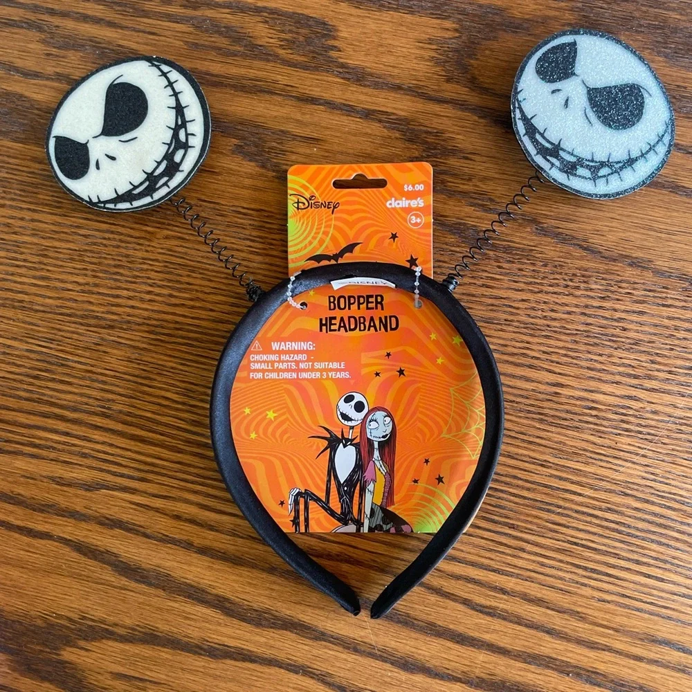 Disney Claires The Nightmare Before Christmas Jack Skellington Bopper Headband